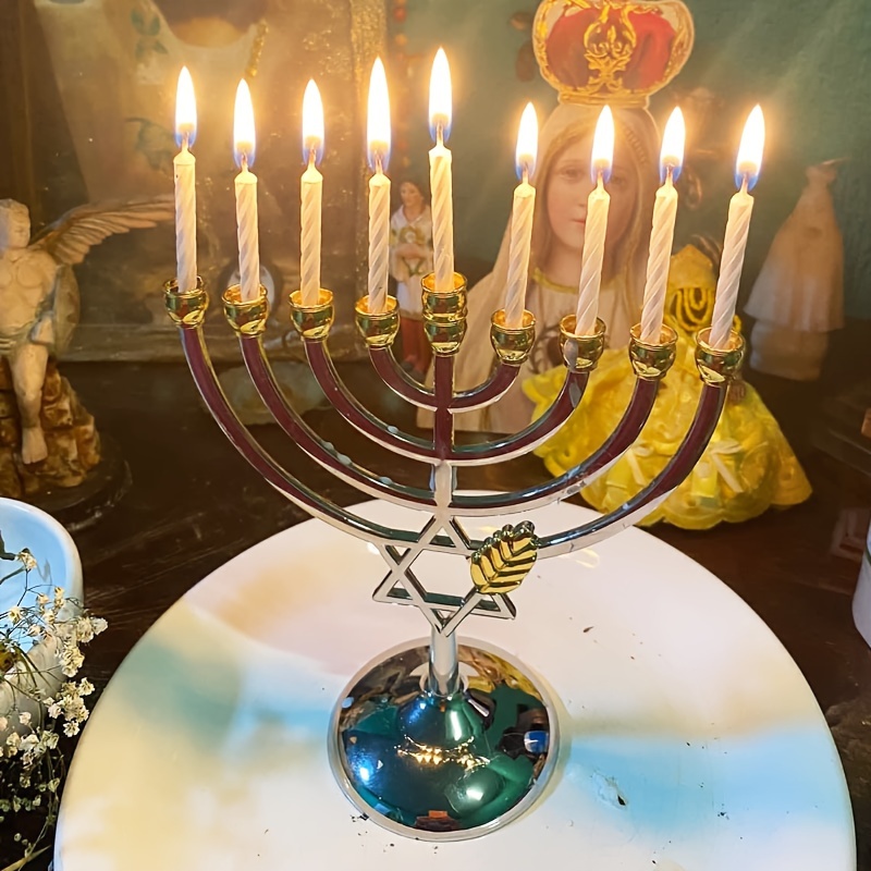 Tables - Hanukkah Menorah 9 Branch Candle Holder
