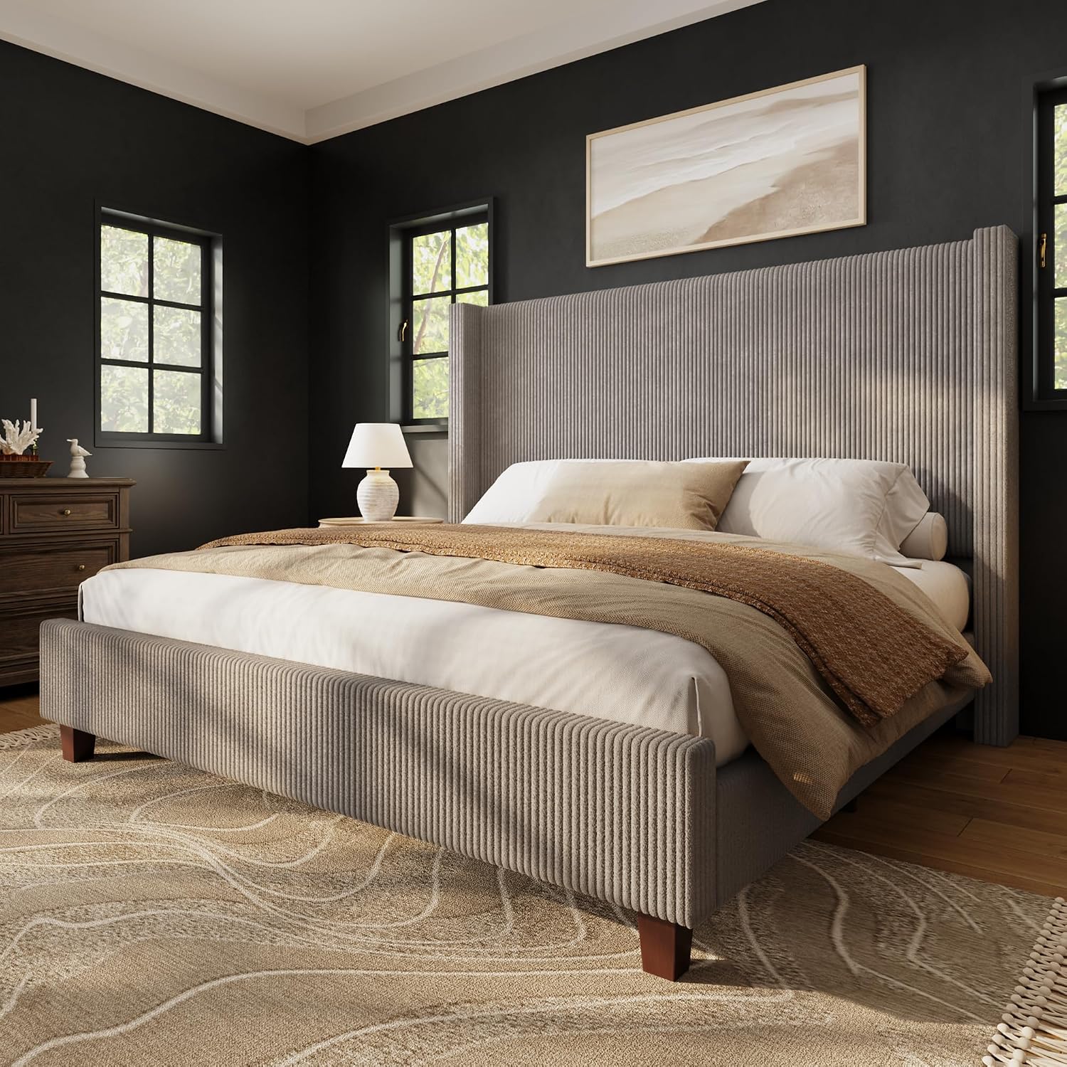Queen Size Bed Frame with 50.8 - Canopy Bed Frame Metal Queen review and price