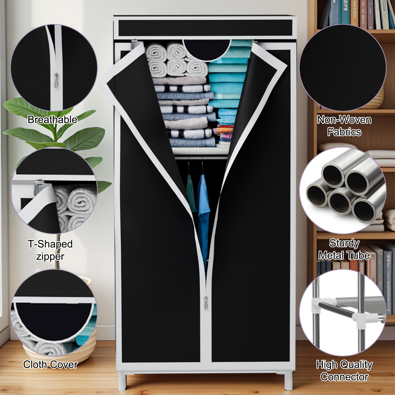 Portable Fabric Wardrobe Close - Wardrobe Closet Portable Fabric Cover review and price