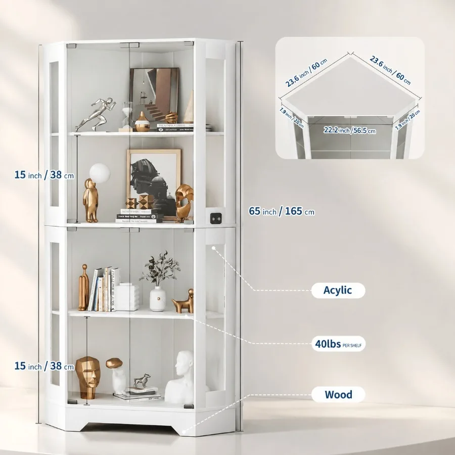 65 White Corner Collectible Cu - Storage review and price