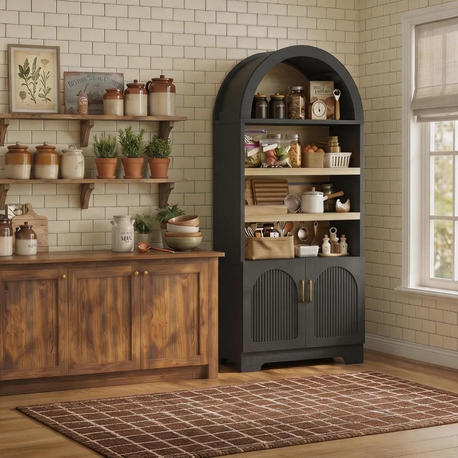 71 Tall Arched Kitchen Pantry  - Storage review and price