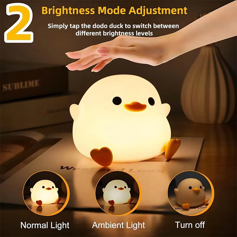 LED Night Light Cute Duck Cart - Floating Nightstand With Led Light review and price