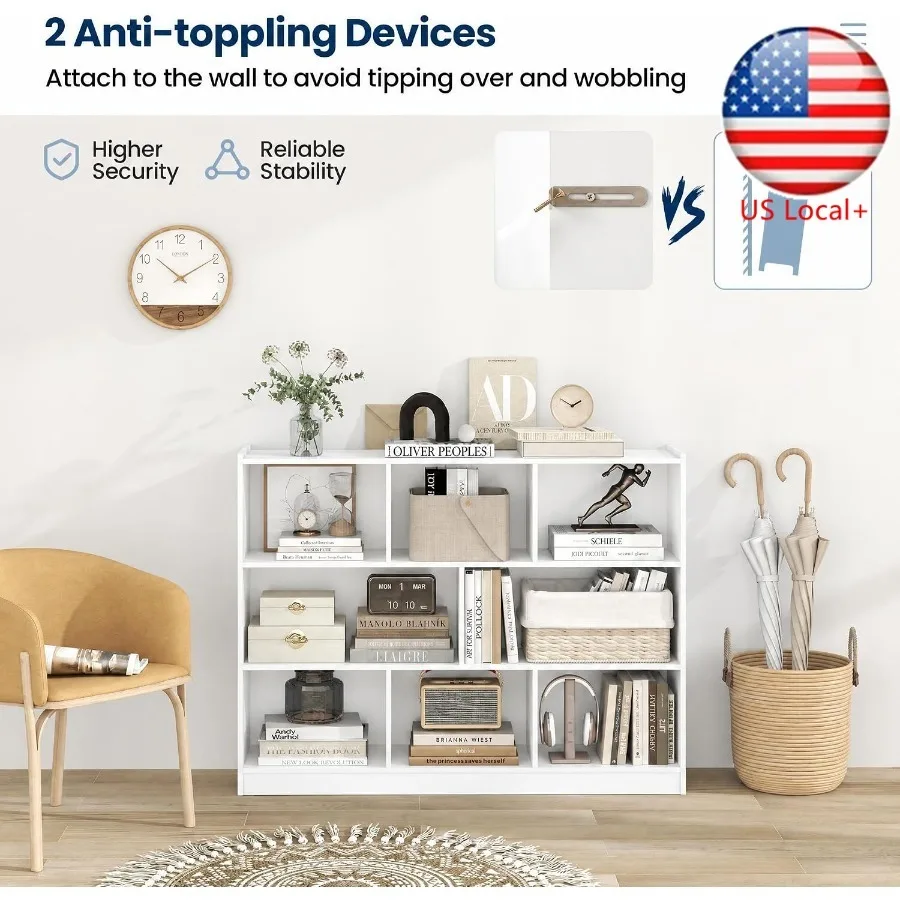 8-Cube Bookcase for living roo - Storage review and price