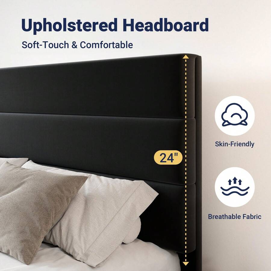 Full/Queen/King Size Platform  - King Size Bed Frame With Storage Drawers review and price