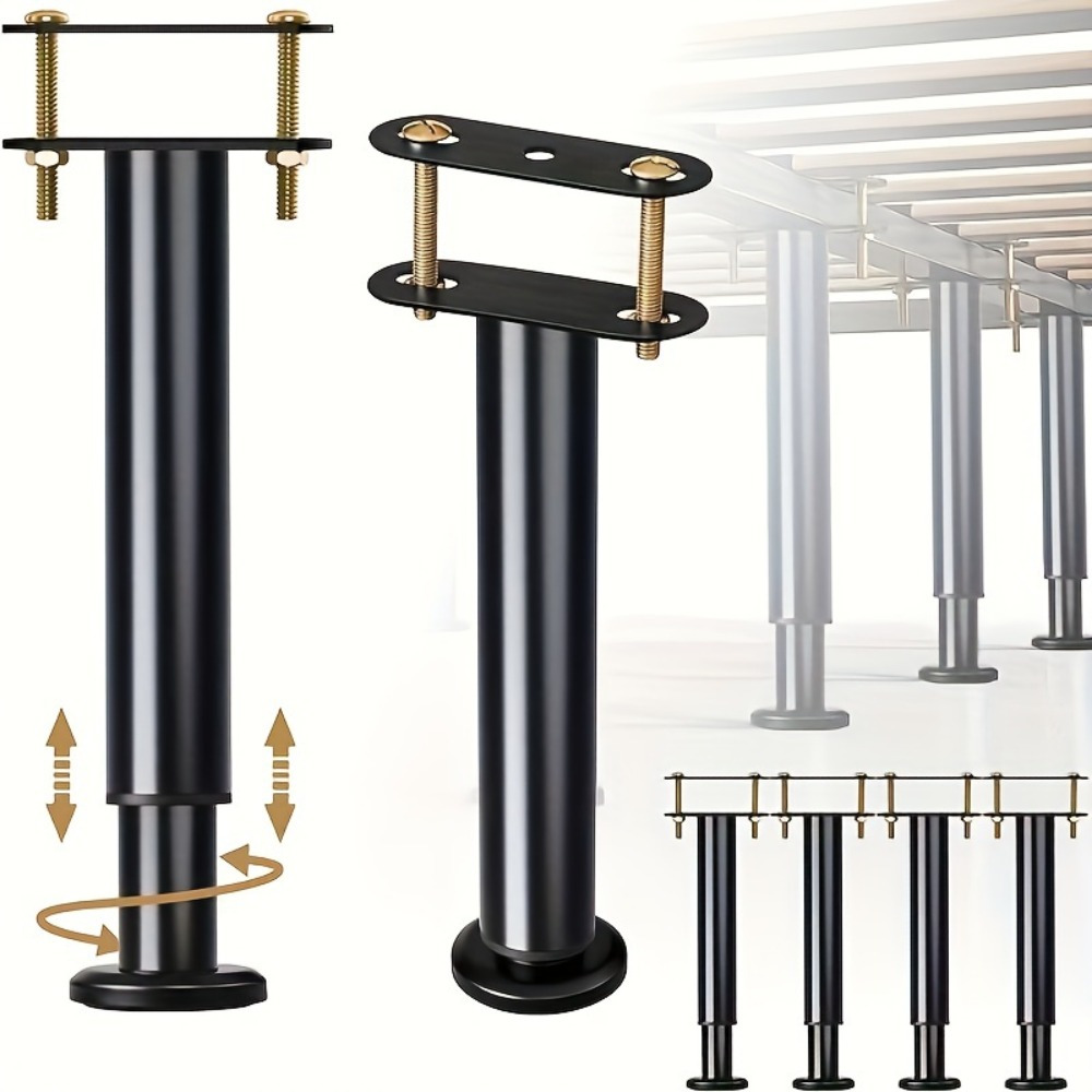 Adjustable Height Range:4 PCS  - Canopy Bed Frame Metal Queen review and price
