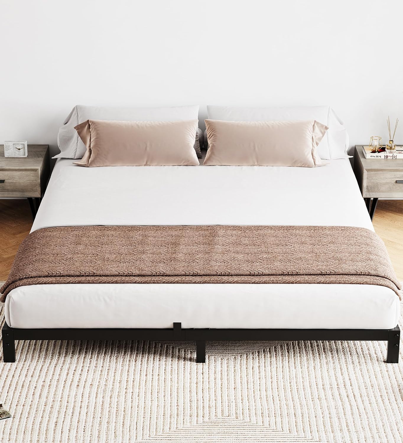 6 Inch Heavy Duty Metal Queen  - Canopy Bed Frame Metal Queen review and price
