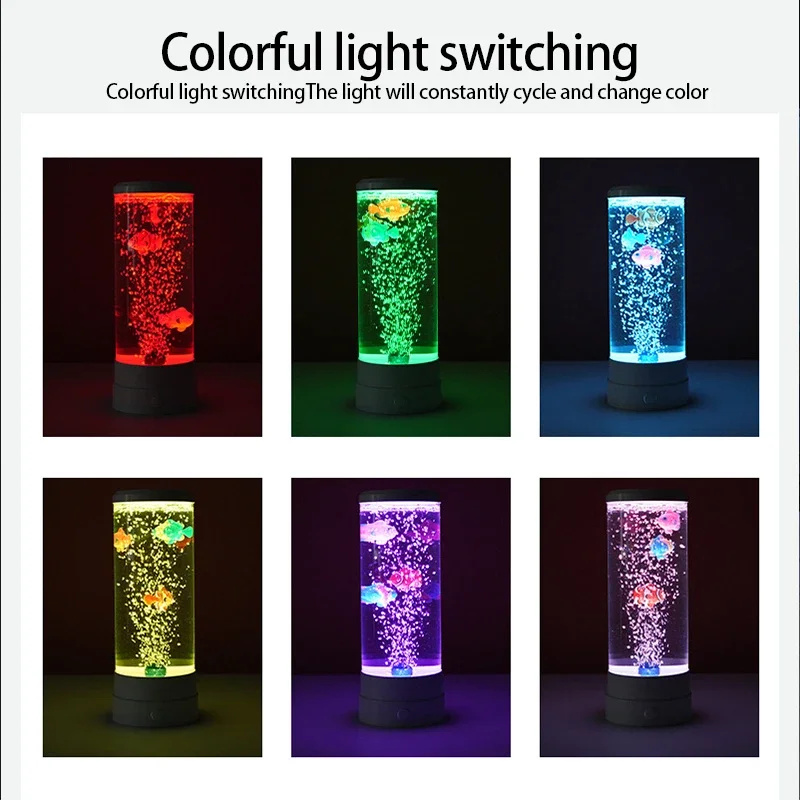 LED Fish Lamp Ambient Night Li - Floating Nightstand With Led Light review and price