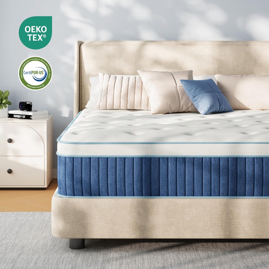 12 Inch Queen Hybrid Mattress  - Memory Foam Mattress In A Box Queen review and price